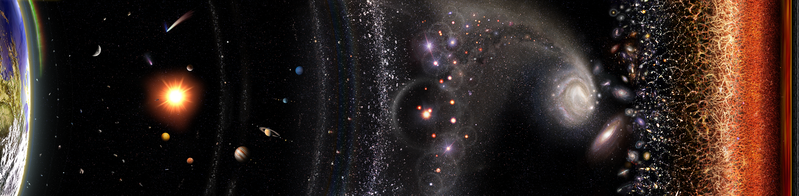 Observable universe logarithmic map, by Pablo Carlos Budassi, CC-BY-SA 4.0